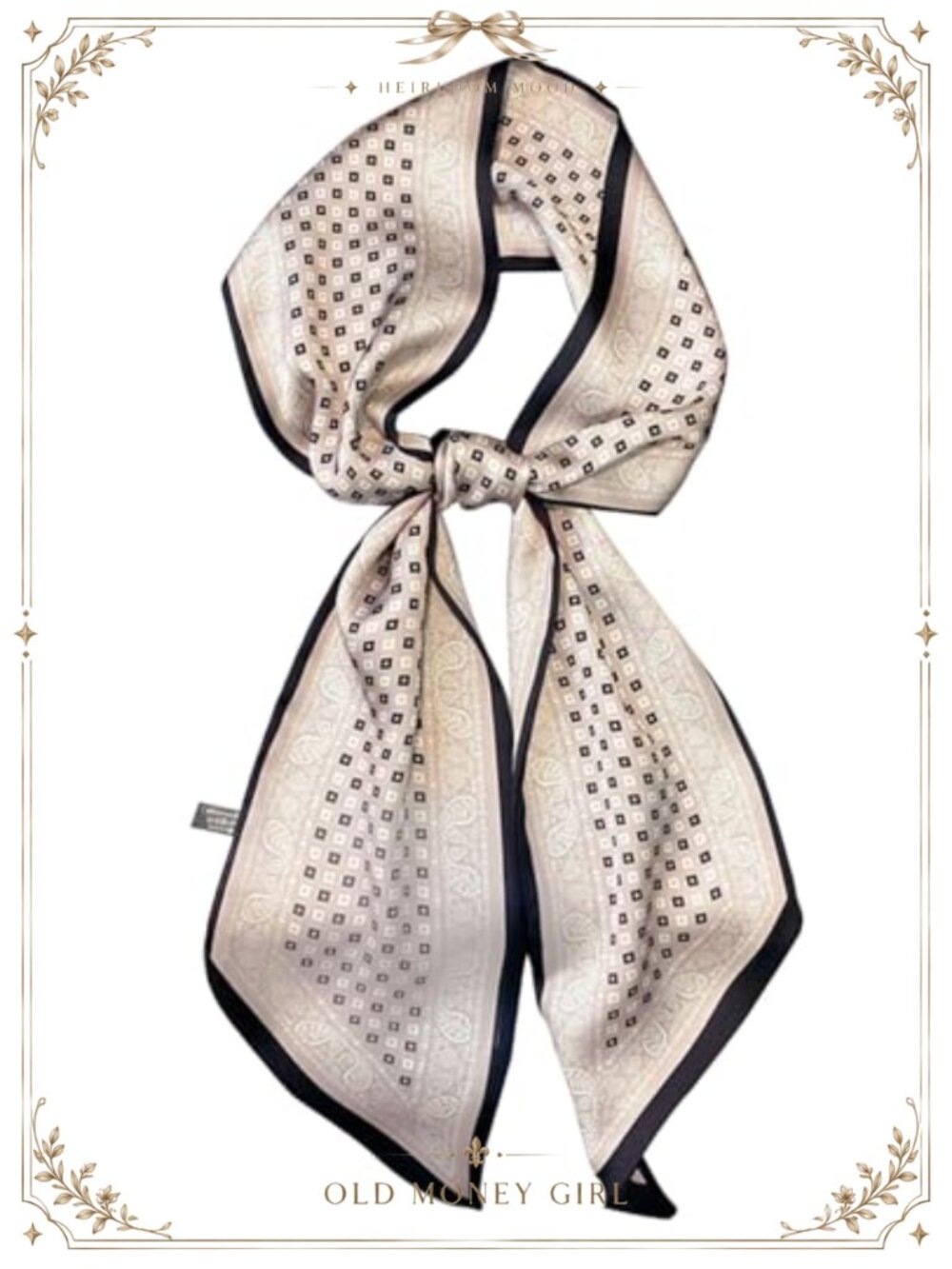 Polyester Satin Silk Scarf 59x5.9 Head Hair Neck Wrap Bag Accessory Women